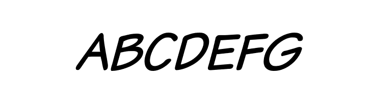 Komika Text Italic  Free Fonts Download