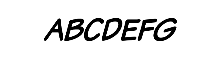 Komika Text Kaps Bold Italic  Free Fonts Download