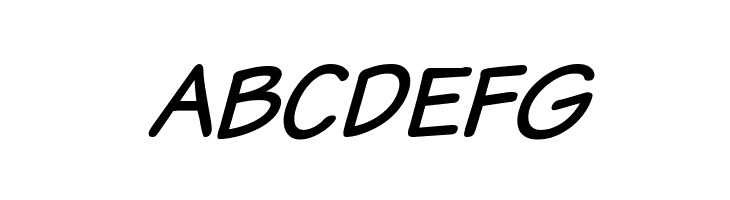 Komika Text Kaps Italic  Free Fonts Download