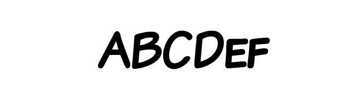 Komika Text Kaps Bold  Free Fonts Download