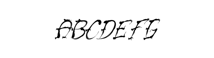 VTC-SumiSlasherOne Italic  Free Fonts Download