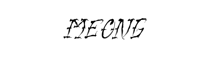 VTC-SumiSlasherOne Italic  Free Fonts Download