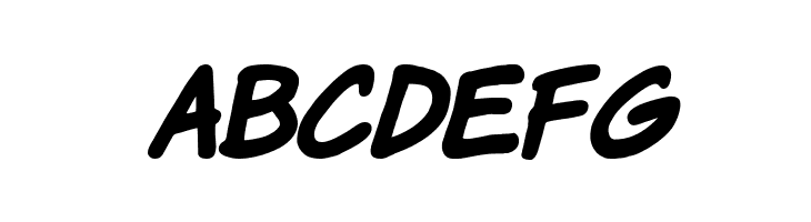 Komika Hand Bold Italic  Free Fonts Download