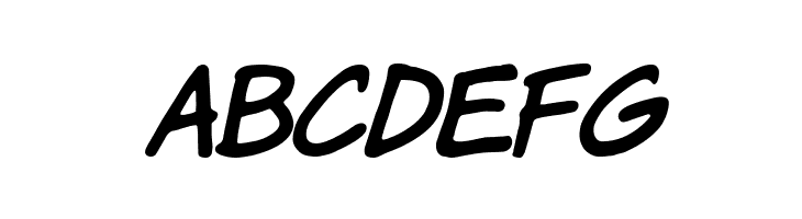 Komika Hand Italic  Free Fonts Download