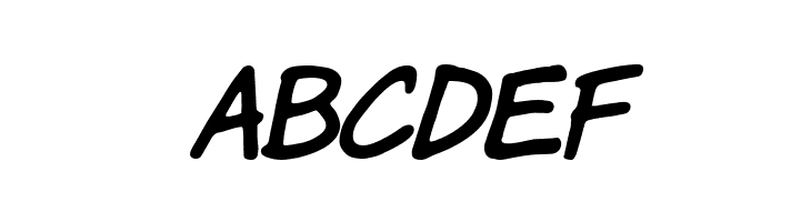 Komika Hand Italic  Free Fonts Download