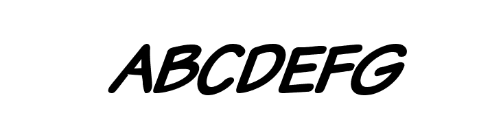 VTCSundaykomixBoldItalic  Free Fonts Download