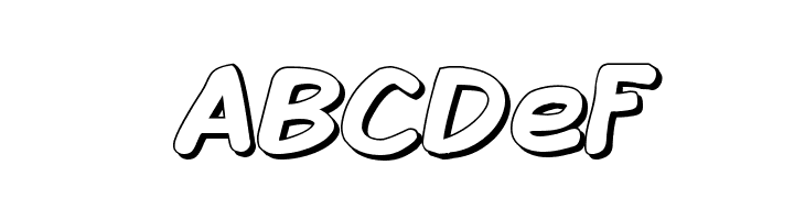 Komika Display - Shadow  Free Fonts Download