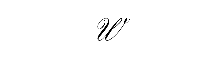 W Gloria script Font
