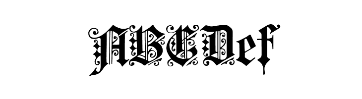 Fortuna Gothic FlorishC  Free Fonts Download