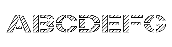 Trafaret Kit Hatched  Free Fonts Download