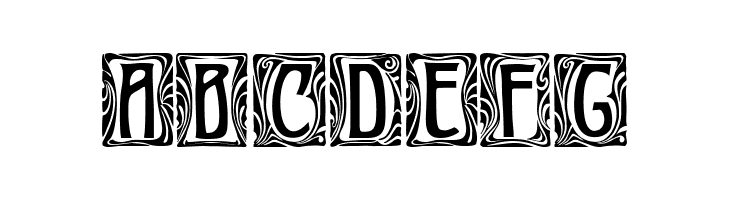Art-Nouveau Initial  Free Fonts Download