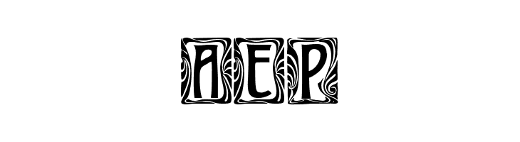 Art-Nouveau Initial  Free Fonts Download