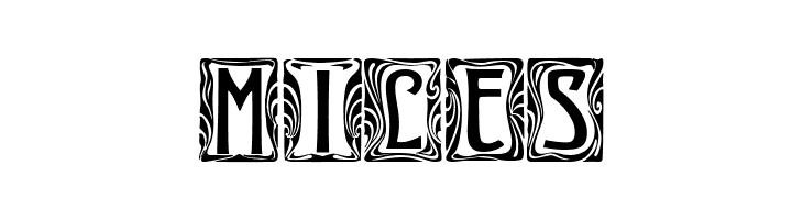 Art-Nouveau Initial  Free Fonts Download