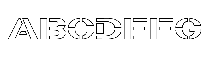 Trafaret Kit Transparent  Free Fonts Download