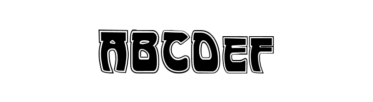 Art-Nouveau 1895-Contour  Free Fonts Download