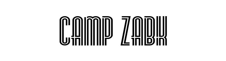 CAMP%2BZABK Stereovolna Font
