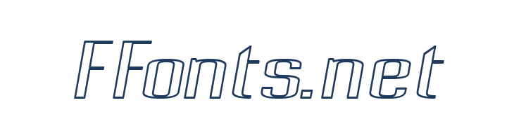 Pecot Outline Oblique font — Lorem ipsum body text preview