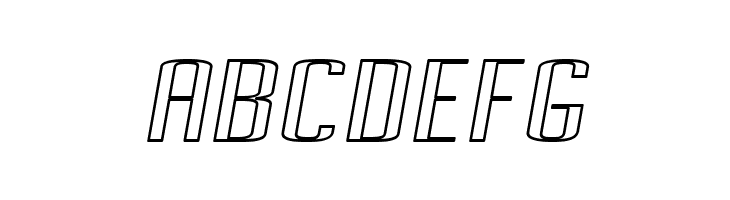 Pecot Outline Oblique  Free Fonts Download