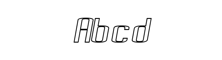 Pecot Outline Oblique  Free Fonts Download