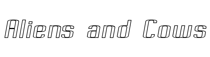 Pecot Outline Oblique  Free Fonts Download