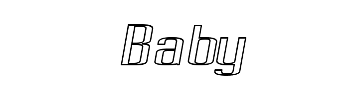 Pecot Outline Oblique  Free Fonts Download