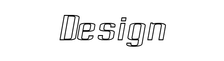 Pecot Outline Oblique  Free Fonts Download