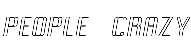 Pecot Outline Oblique  Free Fonts Download
