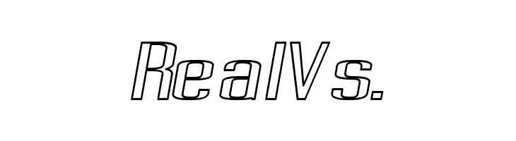 Pecot Outline Oblique  Free Fonts Download