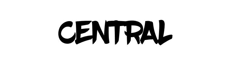 CENTRAL BlowBrush Font