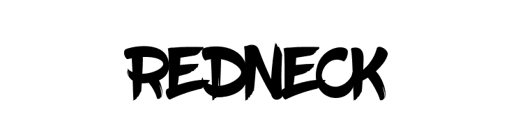 redneck BlowBrush Font