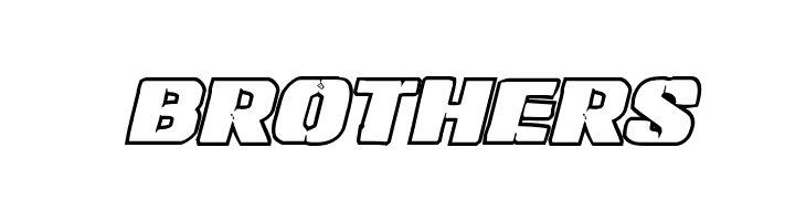 Left Hand Luke Bold Outline Italic  Free Fonts Download