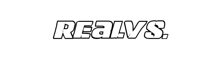 Left Hand Luke Bold Outline Italic  Free Fonts Download