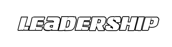 Left Hand Luke Bold Outline Italic  Free Fonts Download