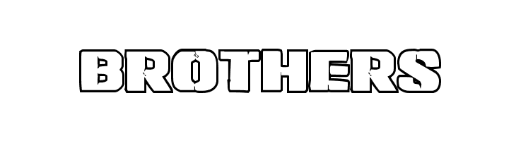 Left Hand Luke Bold Outline  Free Fonts Download