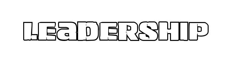 Left Hand Luke Bold Outline  Free Fonts Download
