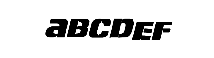 Left Hand Luke Staggered Italic  Free Fonts Download