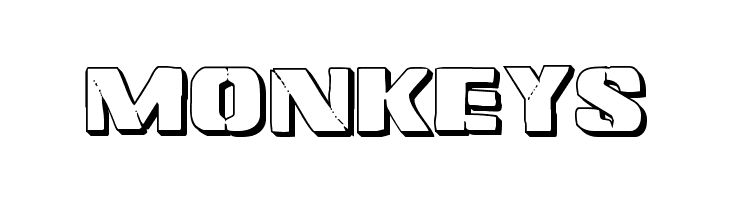 Left Hand Luke 3D  Free Fonts Download