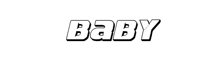 Left Hand Luke 3D Italic  Free Fonts Download