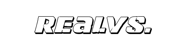 Left Hand Luke 3D Italic  Free Fonts Download