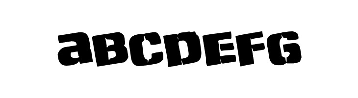 Left Hand Luke Rotated  Free Fonts Download