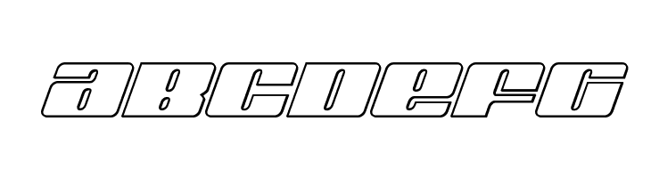 Michigan Outline Italic  Free Fonts Download