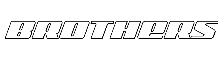 Michigan Outline Italic  Free Fonts Download