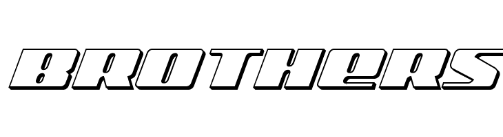 Michigan 3D Italic  Free Fonts Download