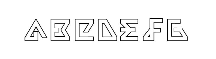 Alpha Outline  Free Fonts Download