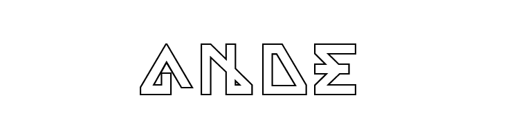 Alpha Outline  Free Fonts Download