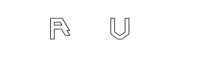 Alpha Outline  Free Fonts Download