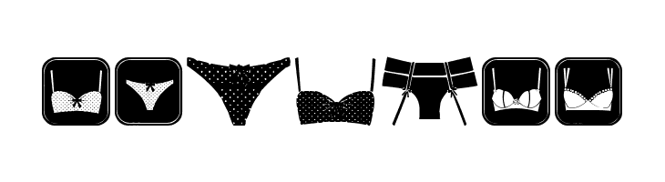 Female Underwear  Free Fonts Download