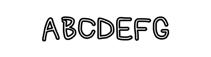 NumbBunny Bold Outline  Free Fonts Download