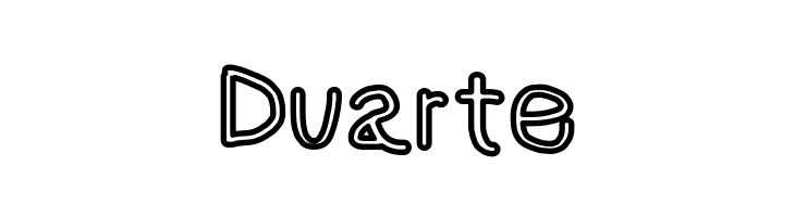 NumbBunny Bold Outline  Free Fonts Download