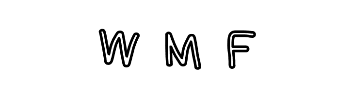 NumbBunny Bold Outline  Free Fonts Download